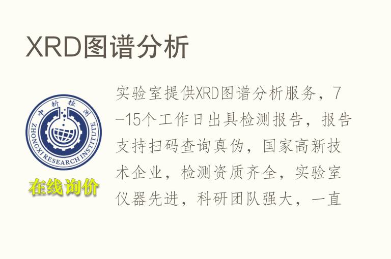 XRD图谱分析