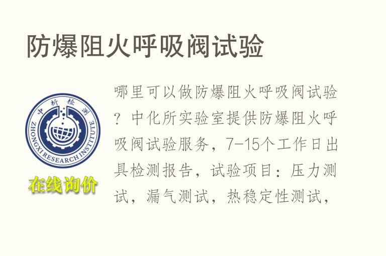 防<font color='red'>爆</font>阻火呼吸阀试验